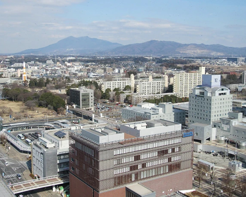 研究学園都市の風景